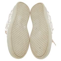 Brunello Cucinelli White Leather Low Top Sneakers Size 38