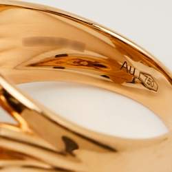 Pre Owned خاتم بوتشيلاتي أوبرا تول أونيكس من الذهب الوردي عيار 18 بمقاس 53