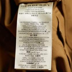 Pre Owned Burberry Brit Beige Cotton Long Trench Coat M