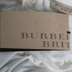 Burberry Brit White Jersey Logo Embroidered Short Sleeve T-Shirt XS