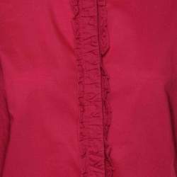 Pre Owned Burberry Brit Pink Cotton Button Front Shirt L