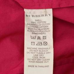 Pre Owned Burberry Brit Pink Cotton Button Front Shirt L
