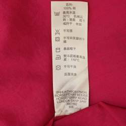 Pre Owned Burberry Brit Pink Cotton Button Front Shirt L