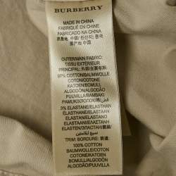 Pre Owned Burberry Brit Beige Cotton Utility Mini Dress M