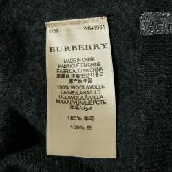 Pre Owned Burberry Brit Black Wool Patchwork Sweater XL