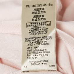 Pre Owned Burberry Brit Pink Cotton Pique Polo T-Shirt XS