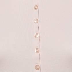 Pre Owned Burberry Brit Pink Cotton Pique Polo T-Shirt XS