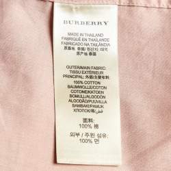 Pre Owned Burberry Brit Pink Nova Checks Cotton Shirt L