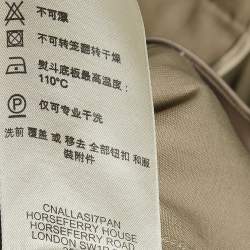 Burberry Brit Beige Gabardine Cotton Short Trench Coat M