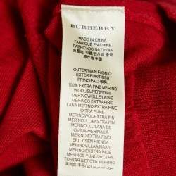 Burberry Brit Red Wool Round Neck Sweater M
