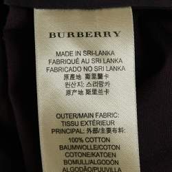 Burberry Brit Multicolor Nova Check Cotton Pleated Shirt S