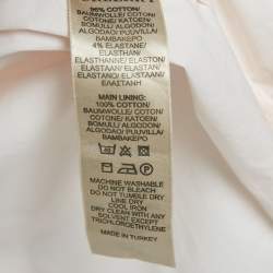 Burberry Light Pink Cotton Button Front Blouse S