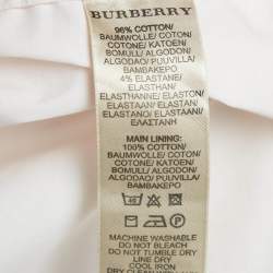 Burberry Light Pink Cotton Button Front Blouse S