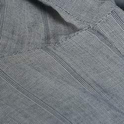 Burberry Brit Grey Pinstripe Button Front Blouse S