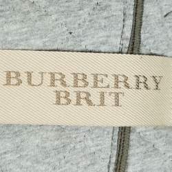 Pre Owned Burberry Brit Green Nylon Quilted Jacket M