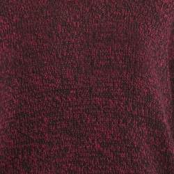 Burberry Brit Purple Cotton and Wool Knit Full Sleeve Sweater M