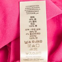 Burberry Brit Pink Cotton Pique Polo T-Shirt XS