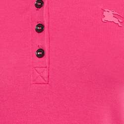 Burberry Brit Pink Cotton Pique Polo T-Shirt XS