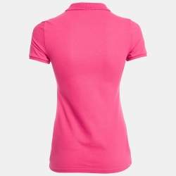 Burberry Brit Pink Cotton Pique Polo T-Shirt XS