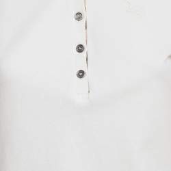 Burberry Brit White Cotton Pique Polo T-Shirt M