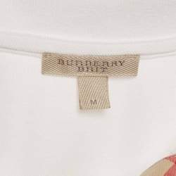 Burberry Brit White Cotton Pique Polo T-Shirt M