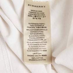 Burberry Brit White Cotton Pique Polo T-Shirt M