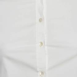 Burberry Brit White Stretch Cotton Long Sleeve Shirt XS