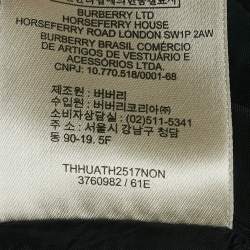 مملوكة مسبقًا Burberry Brit Black Wool Rib Collar Trim Jacket XS