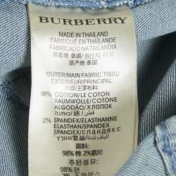 Burberry Brit Blue Faded Denim Skinny Jeans S Waist 26"