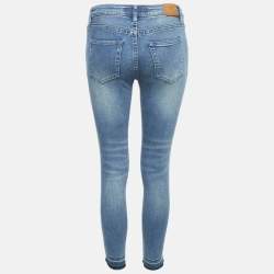 Burberry Brit Blue Faded Denim Skinny Jeans S Waist 26"
