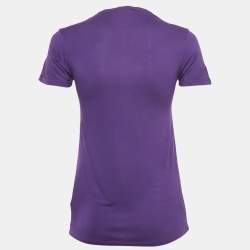 Burberry Brit Purple Jersey Scoop Neck T-Shirt S