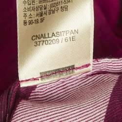 Pre Owned Burberry Brit Pink Tartan Check Cotton Mini Dress L