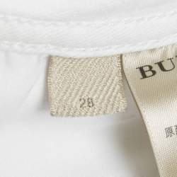 Pre Owned Burberry Brit White Denim Skin Fit Ankle Length Denim M Waist 28"