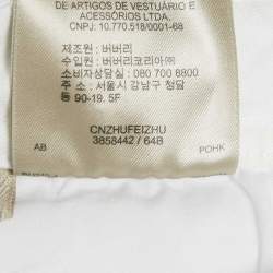 Pre Owned Burberry Brit White Denim Skin Fit Ankle Length Denim M Waist 28"