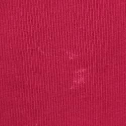 Pre Owned Burberry Brit Magenta Jersey Long Sleeve Top S