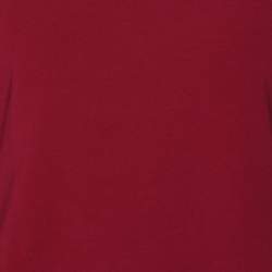 Pre Owned Burberry Brit Magenta Jersey Long Sleeve Top S