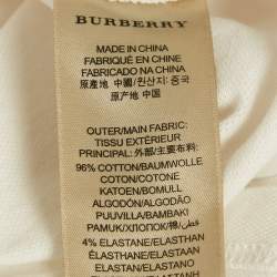 Pre Owned Burberry Brit White Cotton Pique Polo T-Shirt M