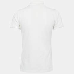 Pre Owned Burberry Brit White Cotton Pique Polo T-Shirt M