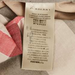 Pre Owned Burberry Brit Brown Checked Cotton Tunic XS