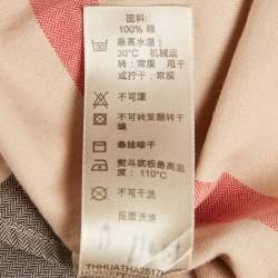 Pre Owned Burberry Brit Beige Checkered Print Cotton Shirt S