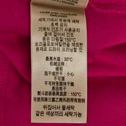 Pre Owned Burberry Brit Pink Pique Polo T-Shirt S