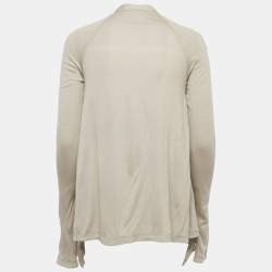 مملوكة مسبقًا Burberry Brit Beige Jersey Open Front Cardigan XS