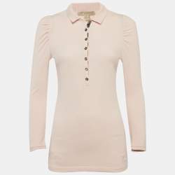 مملوكة مسبقًا Burberry Brit Pink Cotton Long Sleeve T-Shirt S