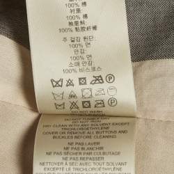 Pre Owned معطف بربري غاباردين الكحلي الداكن ذا كنسينجتون بحزام مقاس وسط (ميديم)