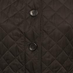 Pre Owned Burberry Brit Black Nylon Quilted Jacket M