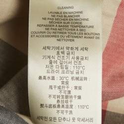 مملوك ة مسبقًا Burberry Brit Black Cotton Belted Double Breasted Coat M