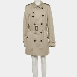 Pre Owned Burberry Brit Beige Gabardine Trench Coat M
