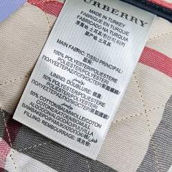 Pre Owned Burberry Brit Black Diamond Quilted Button Front Jacket S