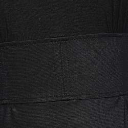 Pre Owned Burberry Brit Black Stretch Knit Short Sleeve Dress S