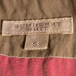 Burberry Brit Pink & Beige Checkered Button Front Shirt S